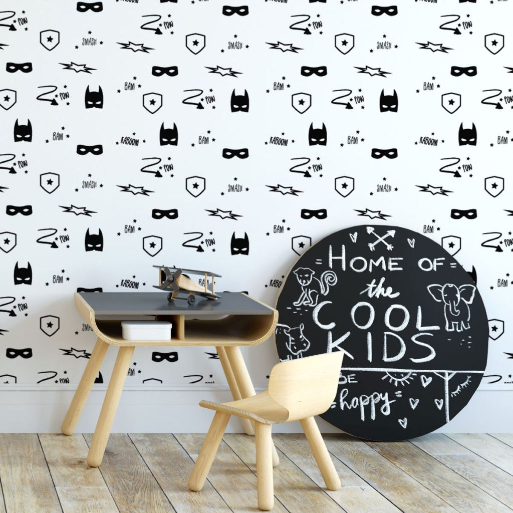 behang kinderkamer superhero
