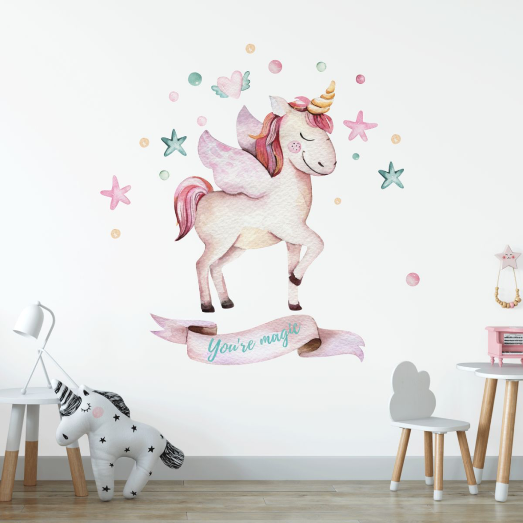 muursticker unicorn